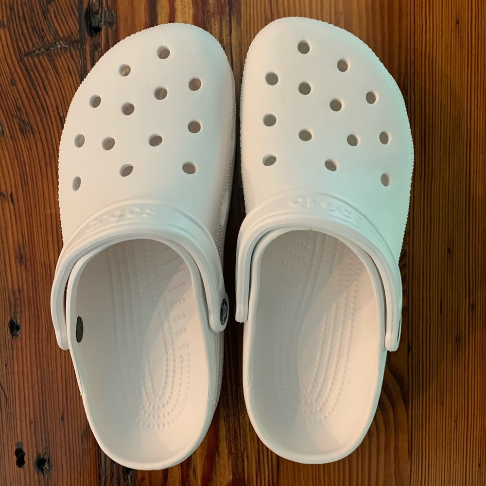 White Crocs
